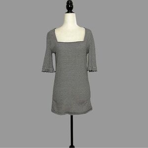 ❤️ XL ❤️ NWOT Anthro Tee T-shirt Stripes Striped Square Neck Fitted